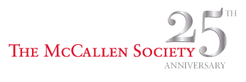 The McCallen Society 25th Anniversary logo